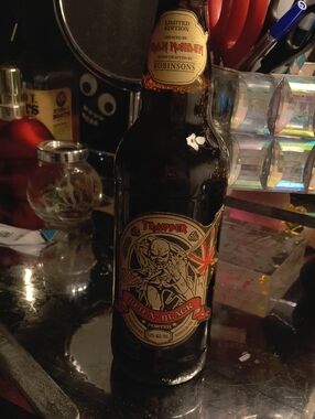Iron Maiden Trooper Red 'N' Black Porter Beer - Black Bottle